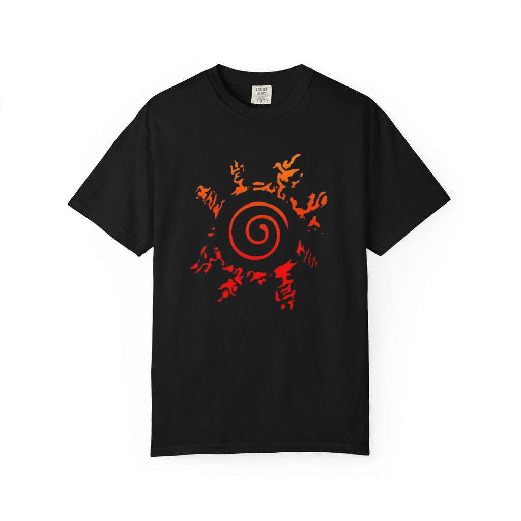 Naruto Hokage Spiral T-Shirt — Seventh Hokage & Young Naruto Graphic Tee