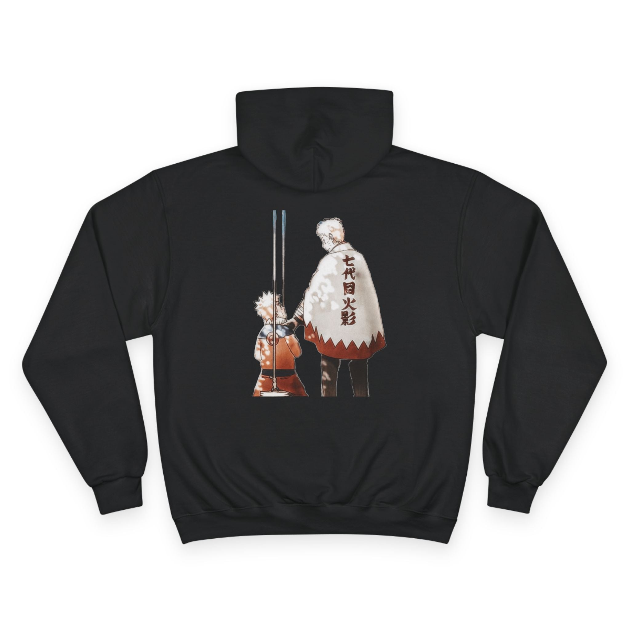 Naruto Hokage Symbol Hoodie — Naruto & Fourth Hokage Back Graphic